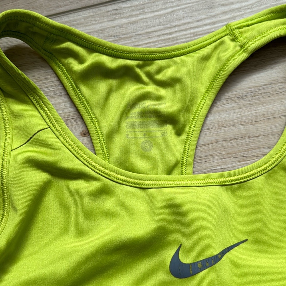Nike Neon Green Sports Bra - Small - Picture 4 of 5